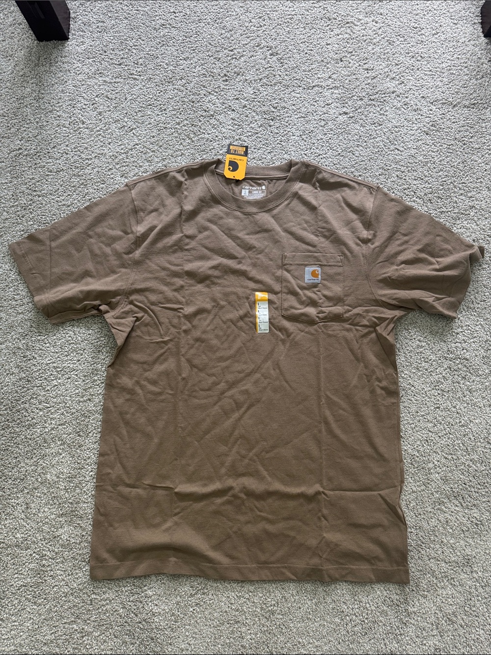 Carhartt Short Sleeve Pocket Tee in Brown